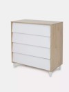 Комод RANT "BERGEN" 84см 4 ящ. Cloud White