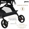 Коляска прогулочная Pituso Pera X-33, Black New/рама carbon