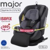 Автокресло Tomix "Major ISOFIX 360" темно-серый (0+1/2/3, 0-36кг)