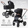 Коляска универсальная 2 в 1 TOMIX Travel, Black