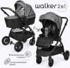 Коляска универсальная 2 в 1 TOMIX Walker, серый