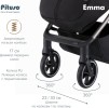 Коляска прогулочная Pituso Emma Black