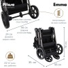 Коляска прогулочная Pituso Emma Black