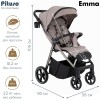 Коляска прогулочная Pituso Emma Cappuccino