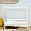 Подростковая кровать-домик Kinderwood "Dreamy" 160x80 см белый