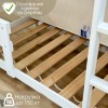 Двухъярусная кроватка-домик Kinderwood "Haven" 180x90 см белый