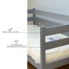 Подростковая кровать 160x80 Kinderwood "Dreamy", серый