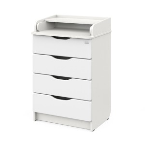 Комод ATON "Сириус WOOD 604", белый премиум