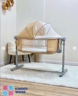 Электрическая люлька-манеж Cool baby бежевый