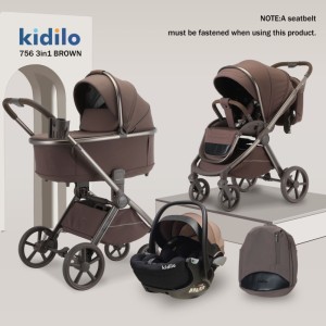 Коляска 3в1 Kidilo 756 brown