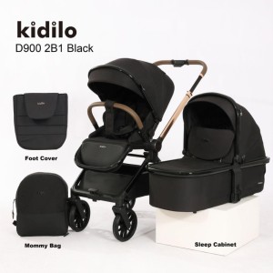 Коляска 2в1 Kidilo D900 черный