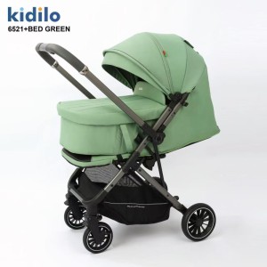 Коляска Kidilo 6521+bed green