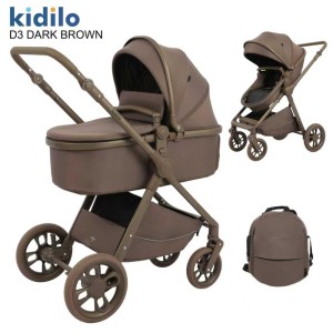 Коляска Kidilo D3 Dark Brown
