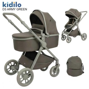 Коляска Kidilo D3 Army Green