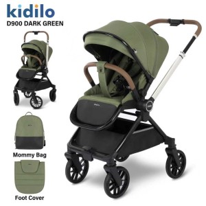 Коляска Kidilo D900 темно-зеленый