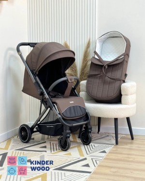 Коляска Kidilo 6521+bed brown